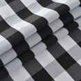 thumbnail image 4 of Checkered Square Tablecloth Waterproof Spillproof Wrinkle Resistant Heavy Weight Soft Gingham Table Cloth for Picnic Dinner and Party Washable Polyester Fabric, 60 x 60 Inch Black and White, 4 of 6