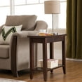 thumbnail image 4 of Leick Home 10505 Laurent Narrow End Table with Shelf, Chocolate Cherry, 4 of 15