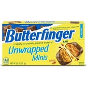Butterfinger, Chocolatey, Peanut-Buttery Unwrapped Minis, Movie Theater Candy Box, 2.8 oz
