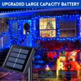 thumbnail image 2 of 2 Pack Green Lights Solar Powered  200 LED 75.5ft Each Solar String Lights Outdoor Waterproof  8 Modes Green Christmas Lights for Patio  Garden  Tree  Halloween Decorations, 2 of 15