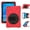 Red, variant on Tablet Accessories For Lenovo Tab M8 Shockproof Colorful Silicone + PC Protective Case with Holder & Hand Grip Strap
