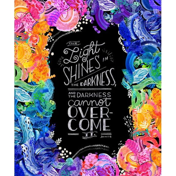 36" X 44" Panel Scripture Passage Bible Verse Faith Christian Playgrounds Cotton Fabric Panel (2271-11)