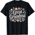 thumbnail image 2 of 100% Cotton Wildflowers Great Grandma Floral Mother's Day Great Grandma T-Shirt, 2 of 5