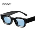 thumbnail image 2 of SO & EI Ins, gafas de sol polarizadas cuadradas pequeñas de moda Popular para mujer, gafas de sol Retro Punk UV400 para hombre, gafas de sol de tendencia Tan Jianjun unisex, 2 of 2