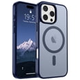 thumbnail image 1 of Funda magnética SUPFINE para iPhone 16 Pro Max, color azul marino, 1 of 7