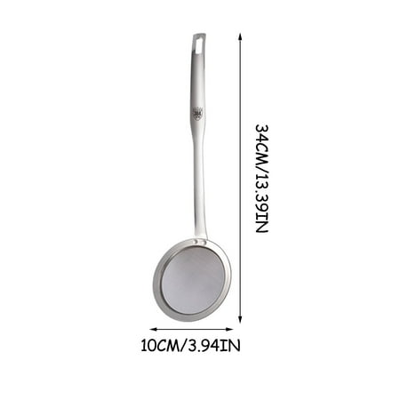 

Household Items! WQQZJJ Kitchen Essentials Stainless Steel Oil Scoop Oil Separator Filter Scoop Oil Residue Oil Fine Mesh Screen Gifts On Clearance