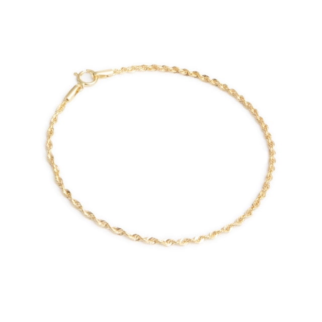Pulsera Torsal 2mm Unisex 18cm Oro Italiano Hueco 10k Ametrinaa PU10K0006