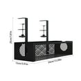 thumbnail image 3 of Yonrjhukm No Hole Office Under Desk Storage Basket, Adjustable Cable Manager, Carbon Steel Hanging Organizer for Classroom, Office Supplies, and Stationery Storage, 3 of 6