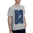 thumbnail image 2 of Bingfone Space Dinosaur Men'S Loose Fit Short-Sleeve Pocket T-Shirt, 2 of 7
