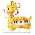 thumbnail image 3 of Juguetes de piscina, juguetes para bebés, juguetes para niños pequeños, juguetes electrónicos educativos para niños, linda jirafa, piano, pequeños juguetes musicales, plástico, pequeño piano., 3 of 7