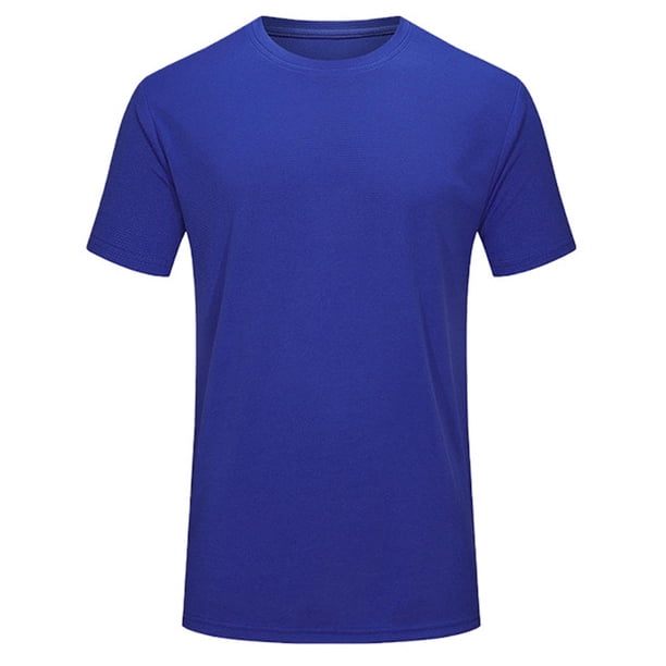 Camiseta de manga corta con cuello redondo y mangas raglán para hombre - Entrenamiento físico, nailon transpirable, diseño deportivo - M-XXXXL