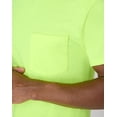 thumbnail image 4 of Hanes Workwear X-Temp Men's Pocket T-Shirt, 2-Pack Safety Green XL, 4 of 5