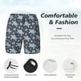 thumbnail image 5 of Balery Turtle Mens Swim Trunks Swim Shorts for Men Quick Dry Inseam Beach Shorts with Compression Liner Pocket-Small, 5 of 9