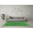 thumbnail image 3 of Ahgly Company Indoor Round Oriental Emerald Green Industrial Area Rugs, 5' Round, 3 of 4