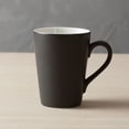 thumbnail image 3 of Injueey Taza de café resistente a altas temperaturas para desayuno de té de agua de leche de cerámica con taza con asa regalo de negocios Mostrada Negro 301-400ml, 3 of 6