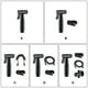 thumbnail image 5 of Moyic Pulverizador de grifo de bidé de baño, cabezal de ducha de limpieza manual de acero inoxidable 304, accesorio de pulverización de mano de Juegos de accesorios de baño Typ 3 Moyic HA012652-03B, 5 of 6