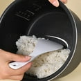 thumbnail image 5 of Luxcidy Non-stick Standing Rice Serving Spoon, Heat Resistant Rice Cooker Spoon, Thickened Plastic White Cooker Spatula for Kitchen Restaurant Cooking Utensil, 5 of 6
