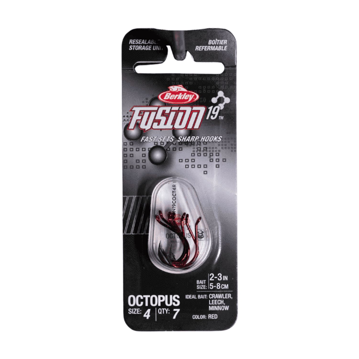 (2 pack) Berkley® Fusion19™ Colored Octopus Hooks