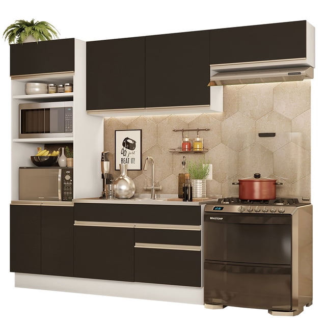 Cocina Integral Completa Modular Madesa Glamy 270cm BN 15