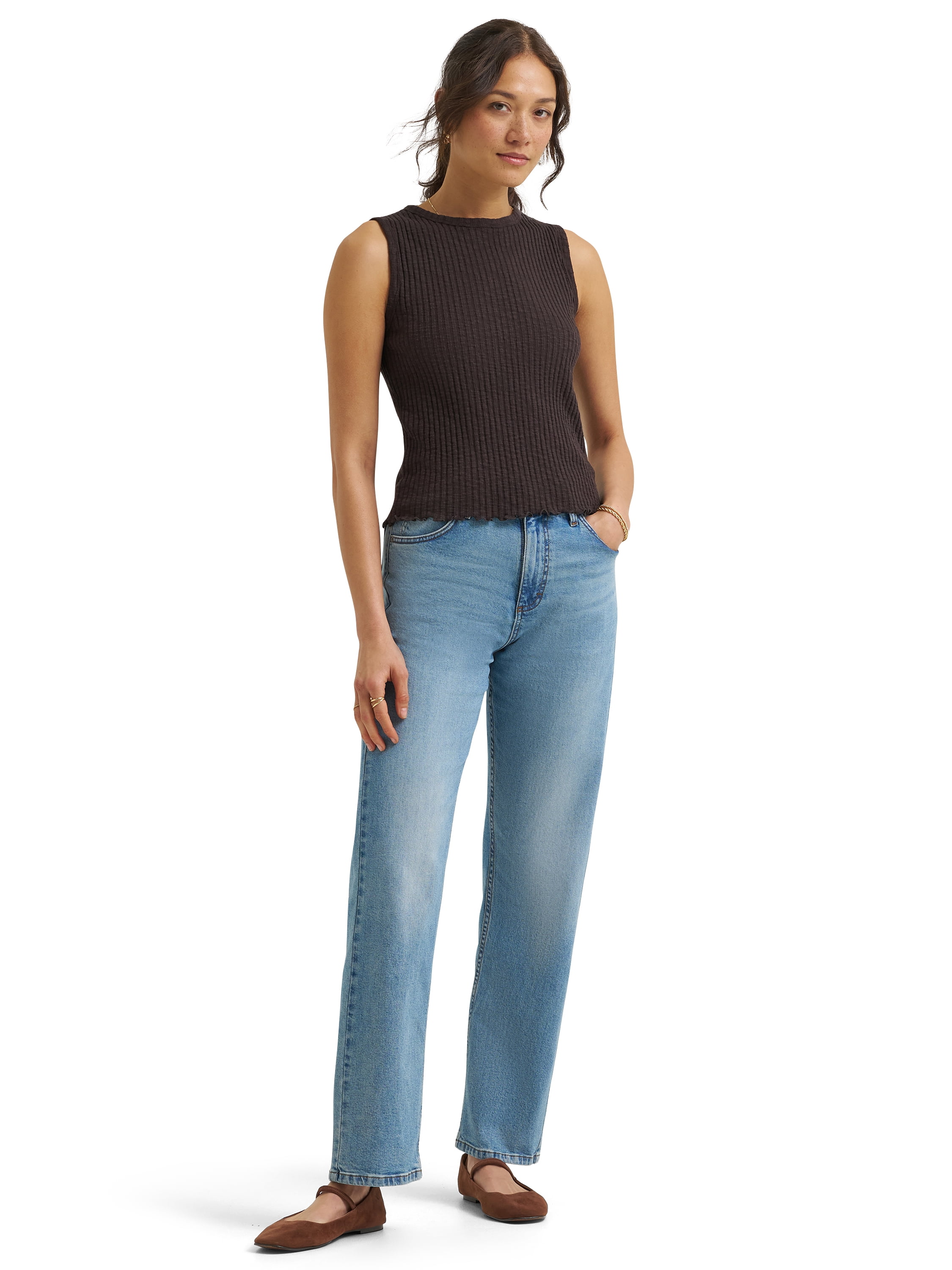 Lee® Women's Heritage High-Rise Classic Straight Leg Denim Jean, Sizes 2-42