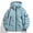 Blue, variant on Yuhangmm Women's Casual Jacket for Everyday Wear - Loose Hooded Windbreaker Style Coat for Spring and Autumn Versatile Solid Color Outerwear for Casual Yellow L