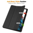 thumbnail image 4 of Avec Étui Porte-Crayon pour Samsung Tab A9 Plus, Étui Funda pour Galaxy Tab A9+ 11 Pouces, Support à Rabat Magnétique pour Tablette SM-X210 X216, Rouge, Tab A9 Plus (11 Pouces), 4 of 6