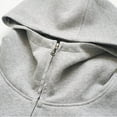 thumbnail image 4 of LpwkSSA Men's Hoodies Sweatshirts Geometric Texture Sweatshirts Long Sleeve Solid Color Casual Zipper Shirts with Kangaroo Pocket Gray M, 4 of 7