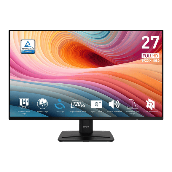 MSI 27" 1920 x 1080 (FHD) 120Hz 1ms (MPRT) / 4ms (GTG) IPS Monitor Tilt adjustable (PRO MP271A E2)