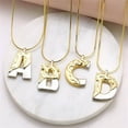 thumbnail image 3 of PAURO Initial Necklaces for Women A-Z Letter Gold Plated Stainless Steel Personalized Statement Delicate Alphabet Snake Chain Small Elegant Dainty Pendant Jewelry Gold Letter Y, 3 of 5