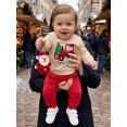 thumbnail image 5 of Cjfdfy Toddler Baby Boy Christmas Outfit Santa Claus Embroidered Long Sleeve Christmas Car Sweatshirt With Pants Cute My First Christmas Fall Winter Holiday Outfit 6M-3T, 5 of 9