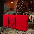 thumbnail image 3 of Bolsa de almacenamiento para árbol de Navidad 600D Oxford duraderas y rojo Zulema caja de almacenamiento de árboles, 3 of 8