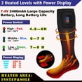 thumbnail image 5 of Heated Socks, Electric Socks Foot Warmers Rechargable Battery Heating Thermal Winter Feet Boot Heater Warmer with Power Display for Men Women Sports Outdoor Climbing Hiking Skiing, 5 of 5
