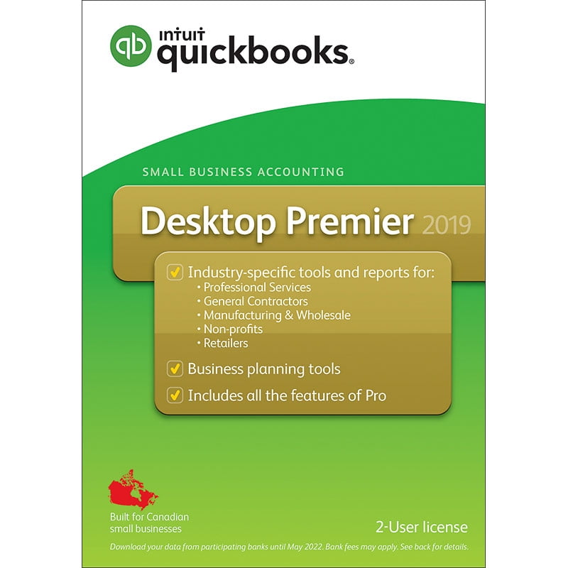 Intuit QuickBooks Desktop Premier 2019 (Canadian version)