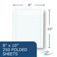 thumbnail image 2 of Roaring Spring Case of 10 NY State Regency Placement Test Paper, 250 Folded to 10" x 8" Sheets/Pack, 50# White, Plain Heading, 2 of 3