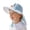 Blue, variant on Kids Sun Hat with Neck Flap UPF 50+ Adjustable Chin Strap, Breathable Beach Cap for Toddler Girls Boys, Outdoor Hiking Fishing