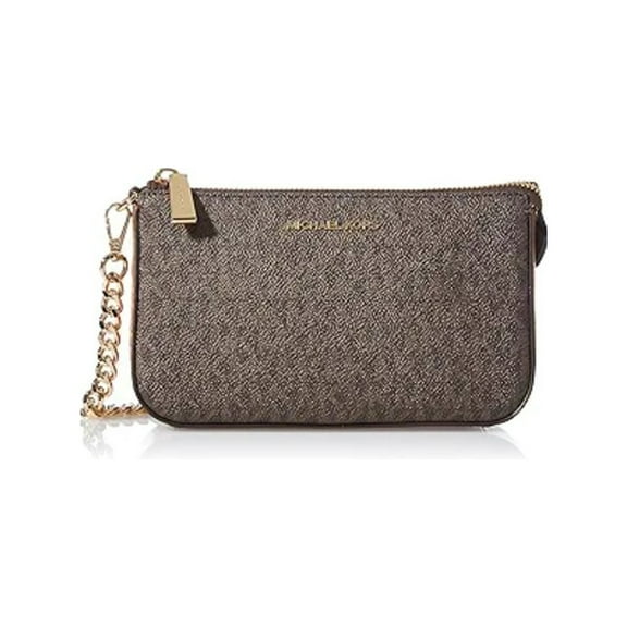 Michael Womens Kors Jet Set Medium Chain Pouchette (Brown) 32F1GJ6W6B-200