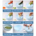 thumbnail image 1 of Pelador de verduras Home Gadgets Fruit Chopper Accesorios para papas (Azul) Ehuebsd Libre de BPA, 1 of 9