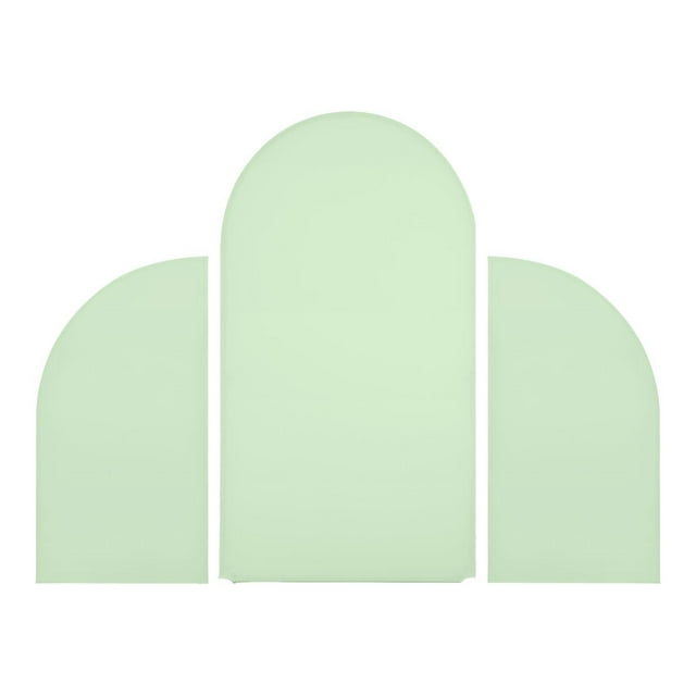 Luzkey 3x Arch Backdrop Covers Arch Frame Backdrop Covers Birthday Arch Stand Covers, Wedding Arch Covers for Baby Shower, Reception Light Green