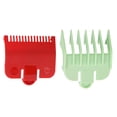 thumbnail image 3 of Graflsoa 2-Piece Hair Trimmer Guide Comb Set for Precision Styling, Wahl-Compatible, Durable PP Material, Red & Green, 1.5mm & 3mm Lengths, 3 of 6