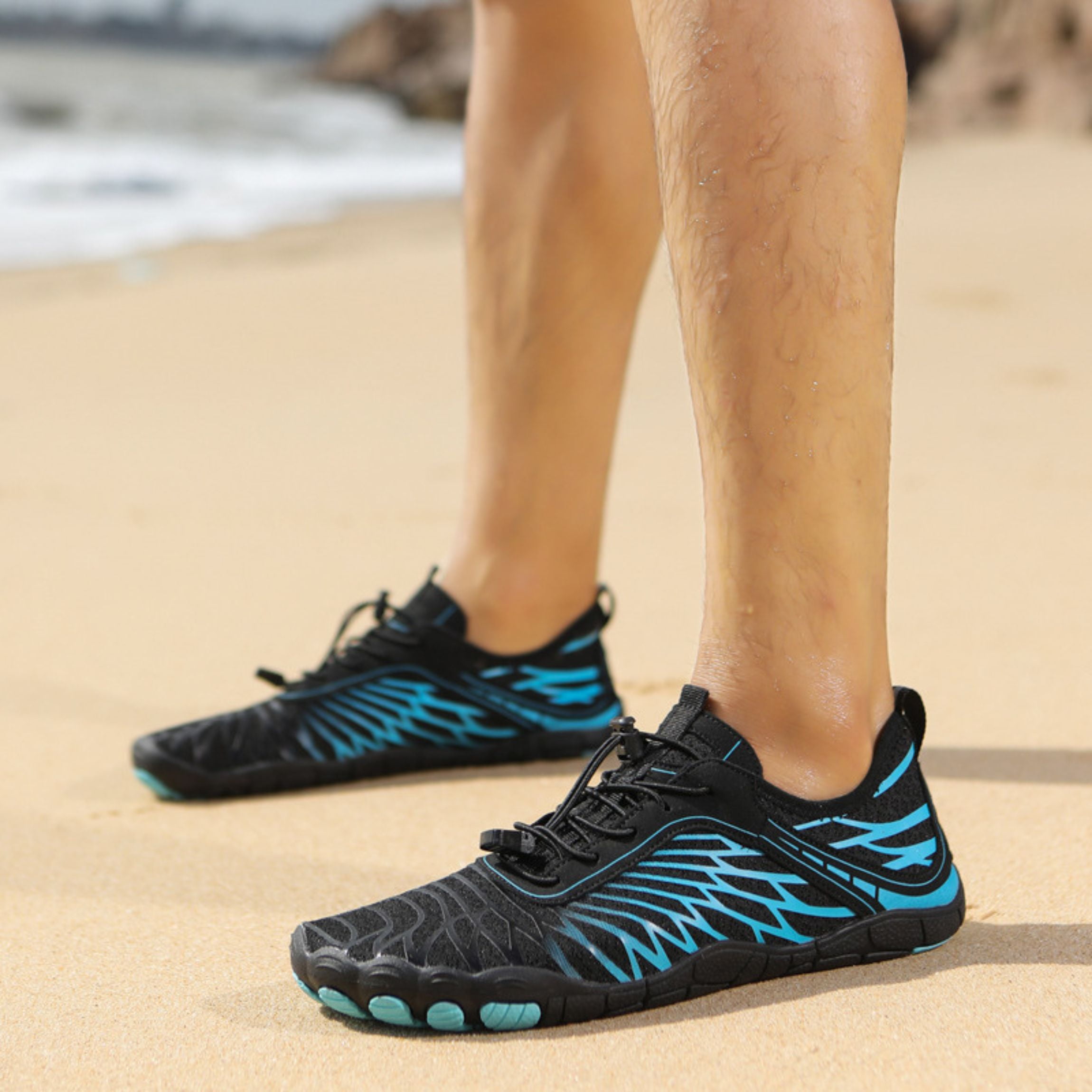 BERANMEY Pro Barefoot Shoes for Women & Men Wide Toe Box Hiking Water Shoes Non-Slip Breathable Barefoot Swim Surf Shoes for Beach Pool Aqua Running & Walking Fast Drainage & Waterproof Design