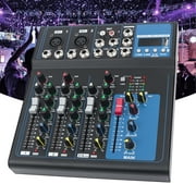 Anqidi Professional 4 Channel Digital USB Audio Interface Bluetooth Studio DJ KTV Mixer Sound Board Console 110V