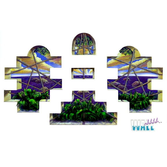 Wall-Ahhh!™ 3-D Architectural Wall Mural "Fortified"