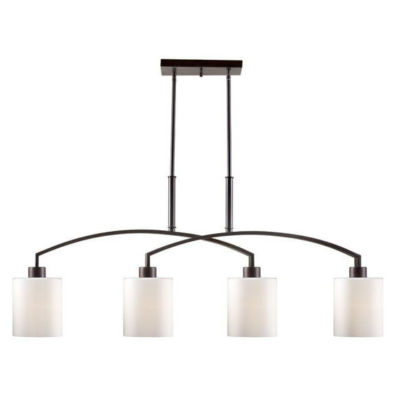 2683-04-32-Forte Lighting-Shanti - 4 Light Island Pendant-18 Inches Tall and 7.75 Inches Wide-Antique Bronze Finish