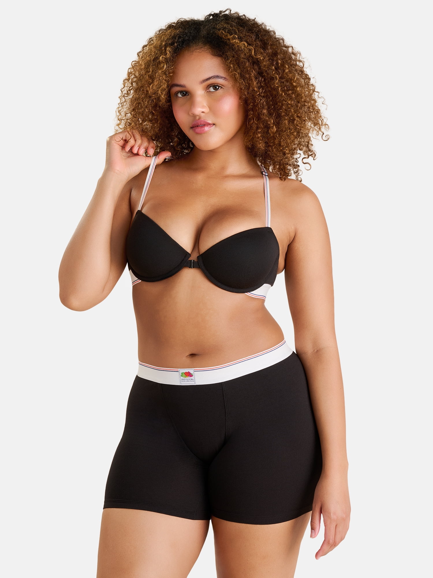Fresh by Fruit of the Loom Women's Cotton Front Close Racerback T-Shirt Bra, Size XS-XXL