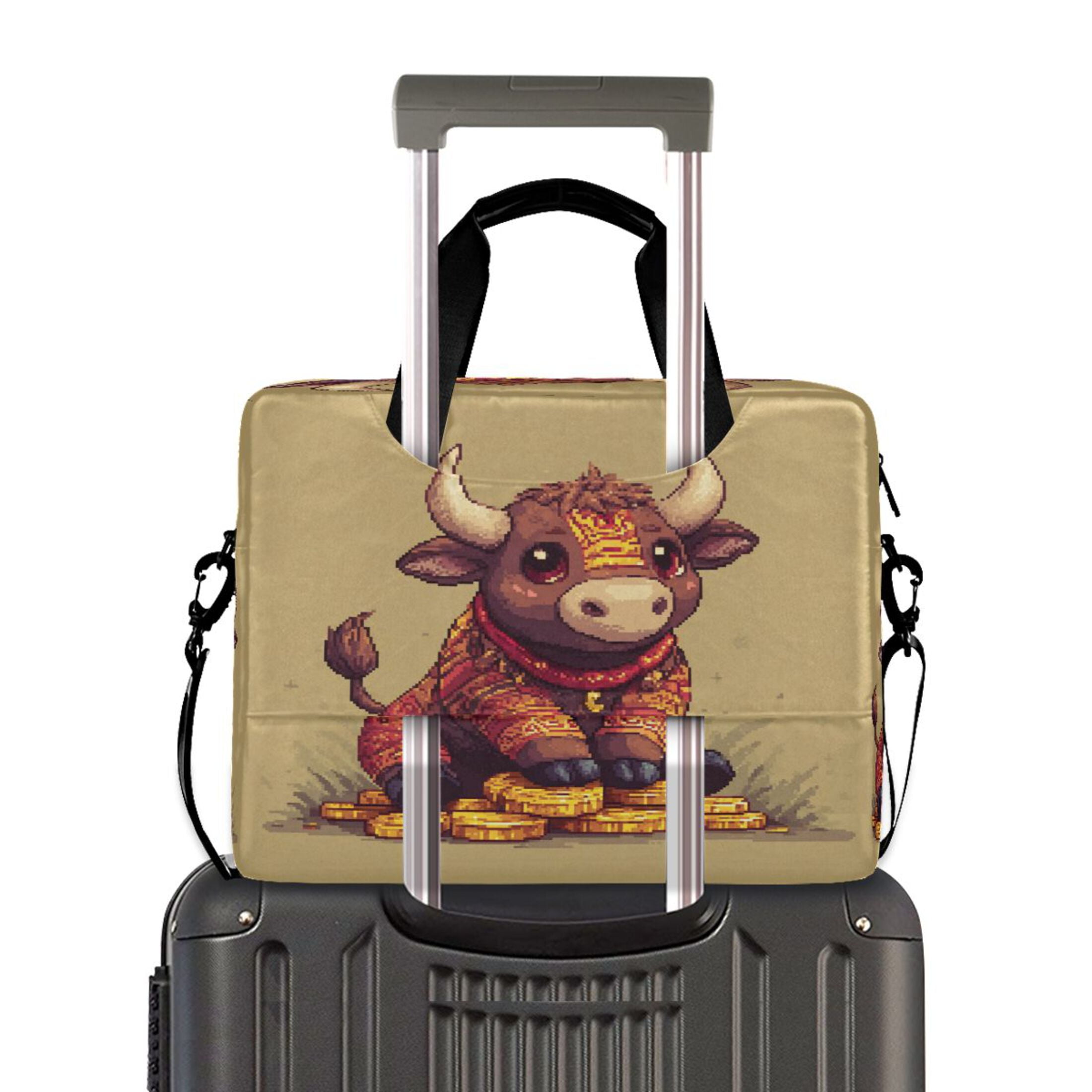Laptop Bag Laptop Briefcase 15.7 x 3 x 11.8 Inches Laptop Bag Briefcases Laptop Storage Travel Laptop Bag Work Laptop Bag Gray Cow