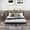 Black + MDF+Metal+3, variant on DIANJIE Heavy Duty Metal Bed Frame LED Light No Noise Quick Assembly Black