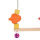 thumbnail image 2 of Wood Bird Perch Colorful Decorative Chewing Toy Wooden Parrot Swing Stand with Chain Hook for Cockatiels Parakeets, 2 of 2