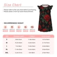thumbnail image 3 of Fotbe Roses Vestido de Dormir para Niñas de 3 a 10 Años, Mangas Cortas, Estilo Princesa, Pijama Camisón con Mangas Voladas-Large, 3 of 6