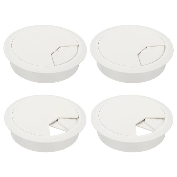 3 Inch Desk Grommet, 4Pcs Cable Grommet Wire Management Cable Hole Cover, White