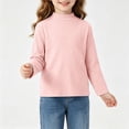 thumbnail image 2 of JFOPQVSM Girls Long Sleeve Shirts Girls T Shirts Size 2-10Y,Ribbed Tees,Crewneck,Cotton,Cute Undershirts,Base Layering,Pull On,Comfy, 2 of 6